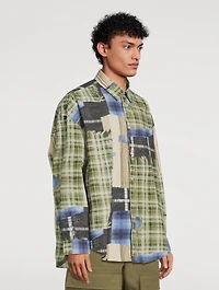 Cotton Patchwork Printed Shirt