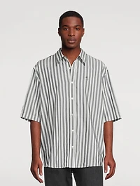 Short-Sleeve Shirt Striped Print