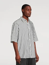 Short-Sleeve Shirt Striped Print