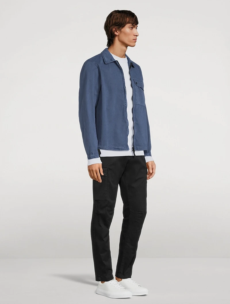 Cotton Zip Overshirt