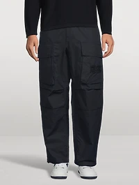 Cotton Oversized-Leg Pants