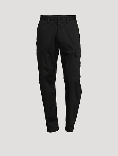 Stretch Cotton Cargo Pants