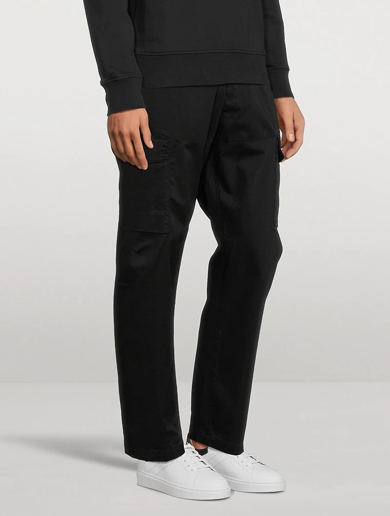 Stretch Cotton Cargo Pants