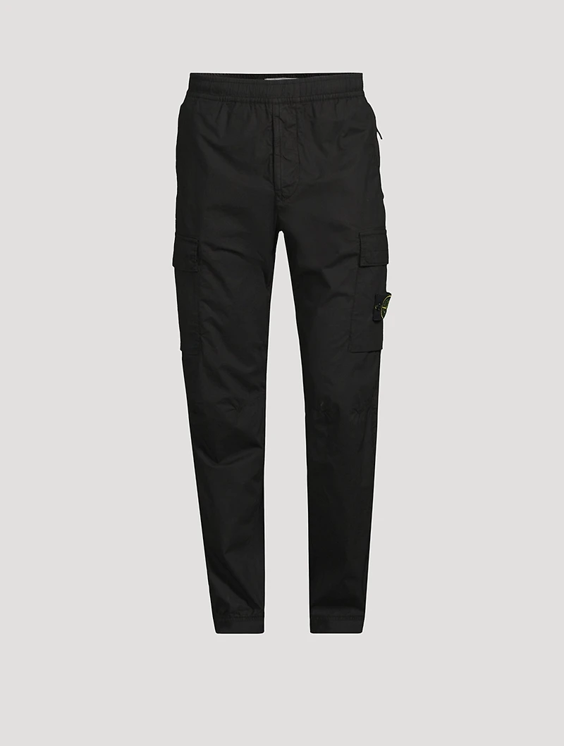 Stretch Cotton Cargo Pants