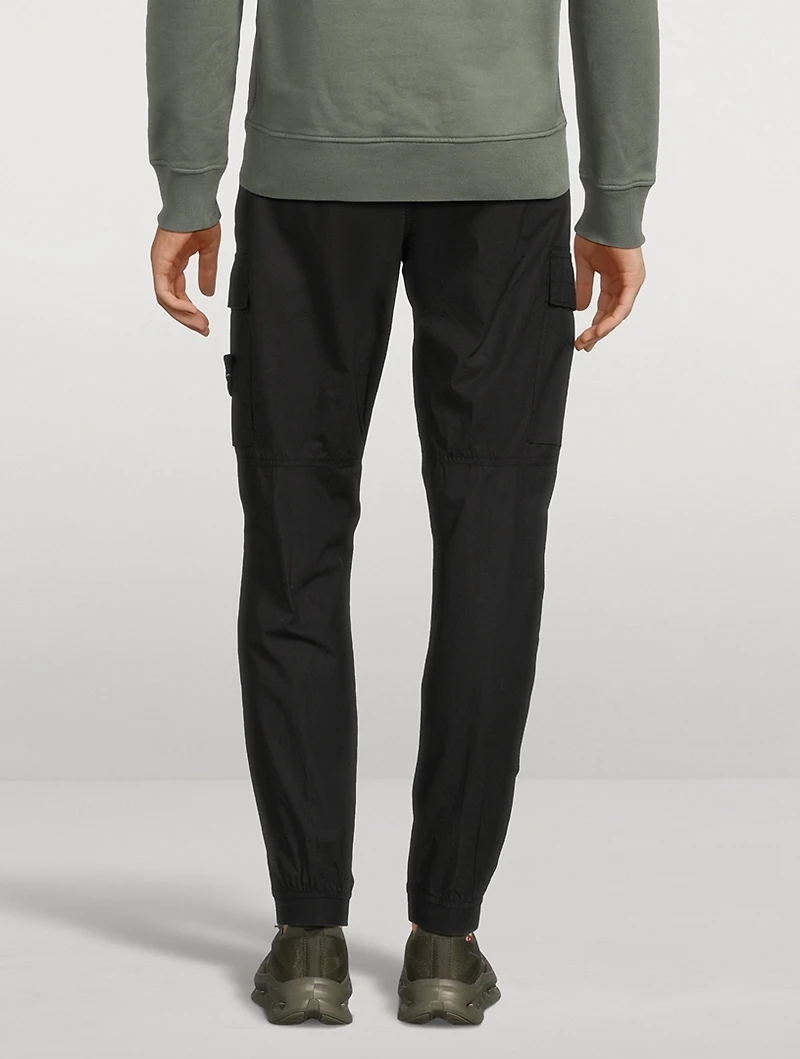 Stretch Cotton Cargo Pants