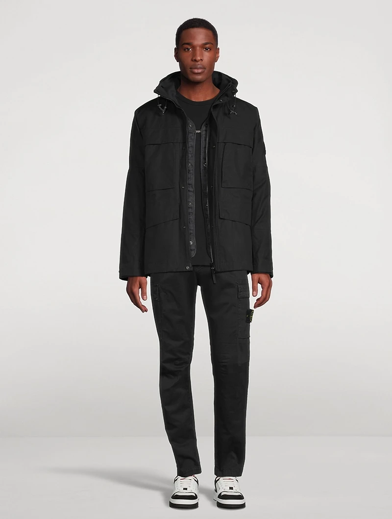 Cotton Jacket With Vest
