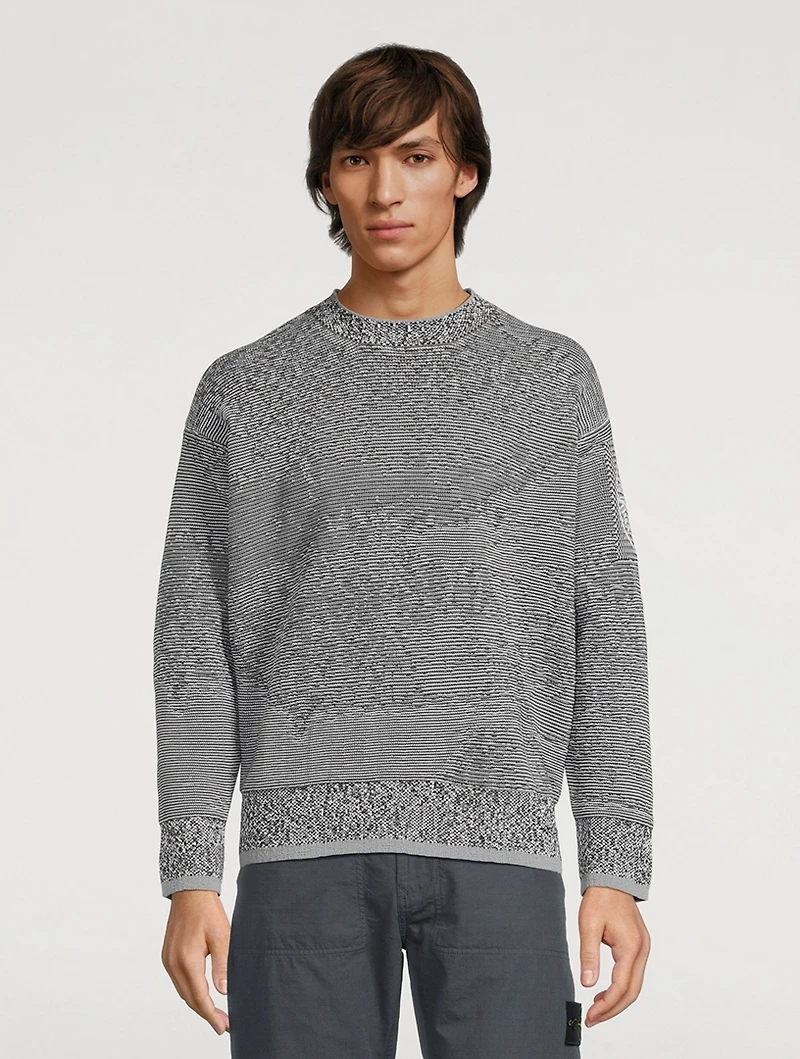 Cotton-Blend Oversized Sweater