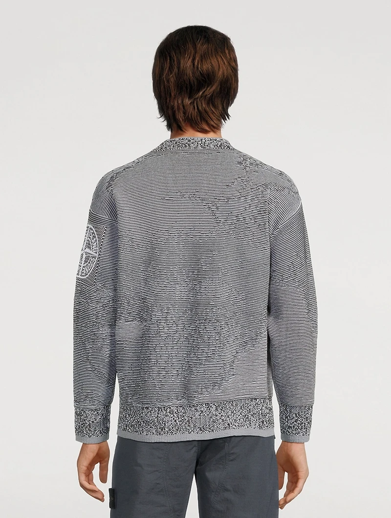 Cotton-Blend Oversized Sweater