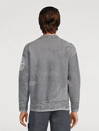 Cotton-Blend Oversized Sweater