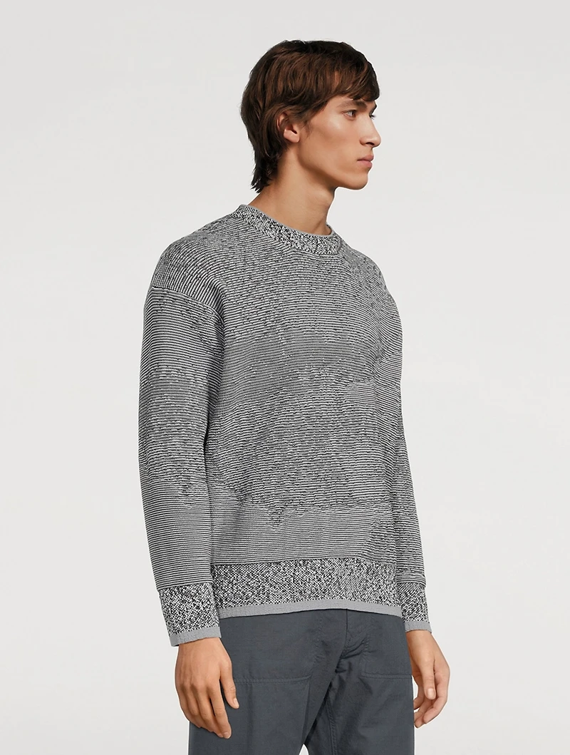 Cotton-Blend Oversized Sweater