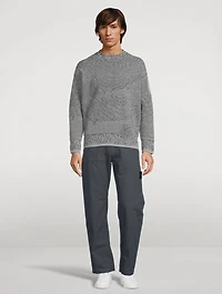 Cotton-Blend Oversized Sweater