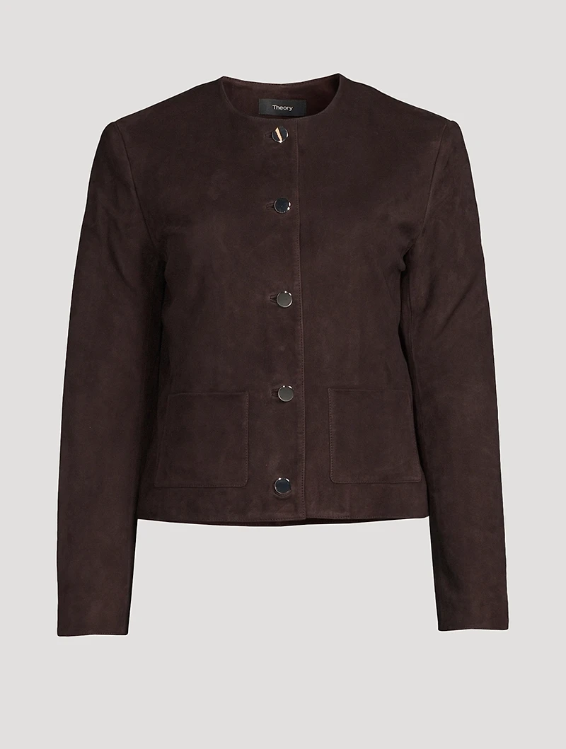 Cropped Suede Jacket