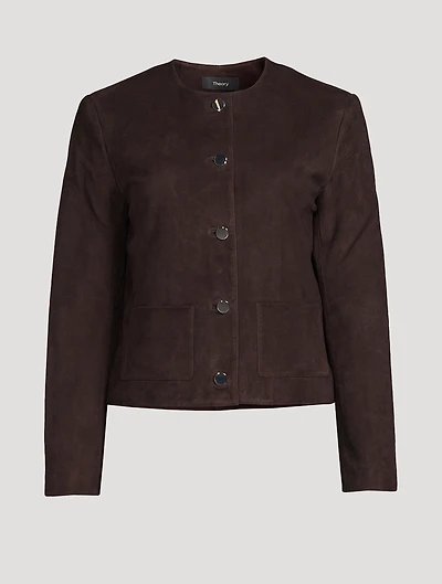 Cropped Suede Jacket