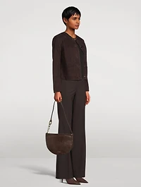 Cropped Suede Jacket