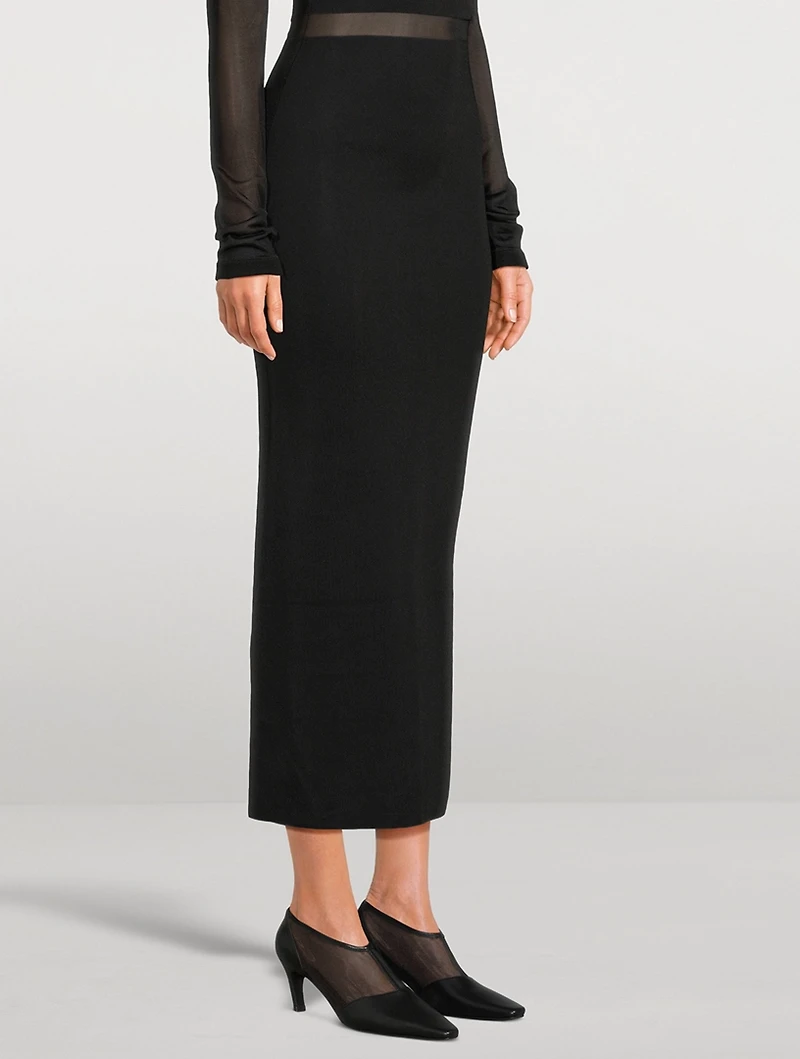 The T-Strap Mesh And Leather Pumps