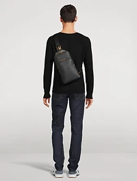 Buckley Grained Leather Sling Backpack