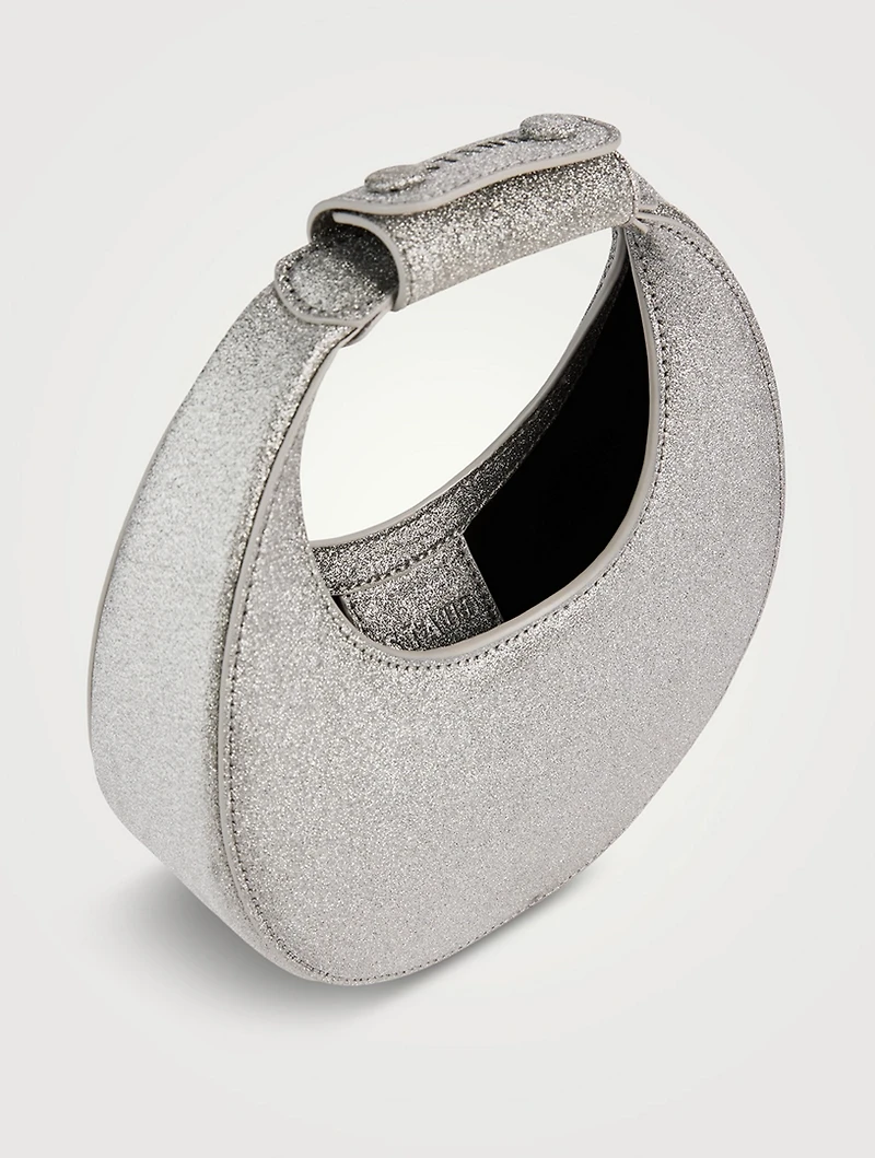 Goodnight Moon Glitter Leather Clutch