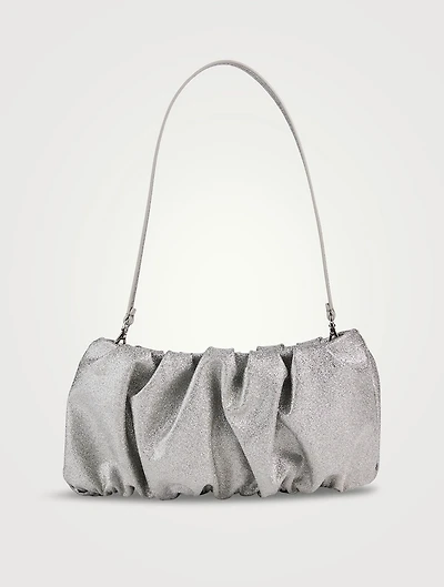 Bean Glitter Leather Clutch