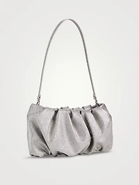 Bean Glitter Leather Clutch