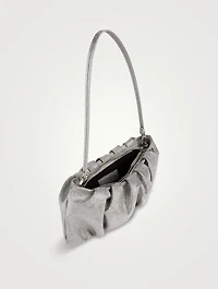 Bean Glitter Leather Clutch