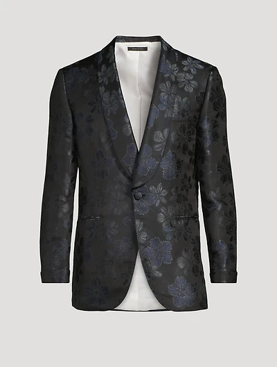 Silk Dinner Jacket Paisley Print