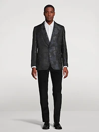 Silk Dinner Jacket Paisley Print