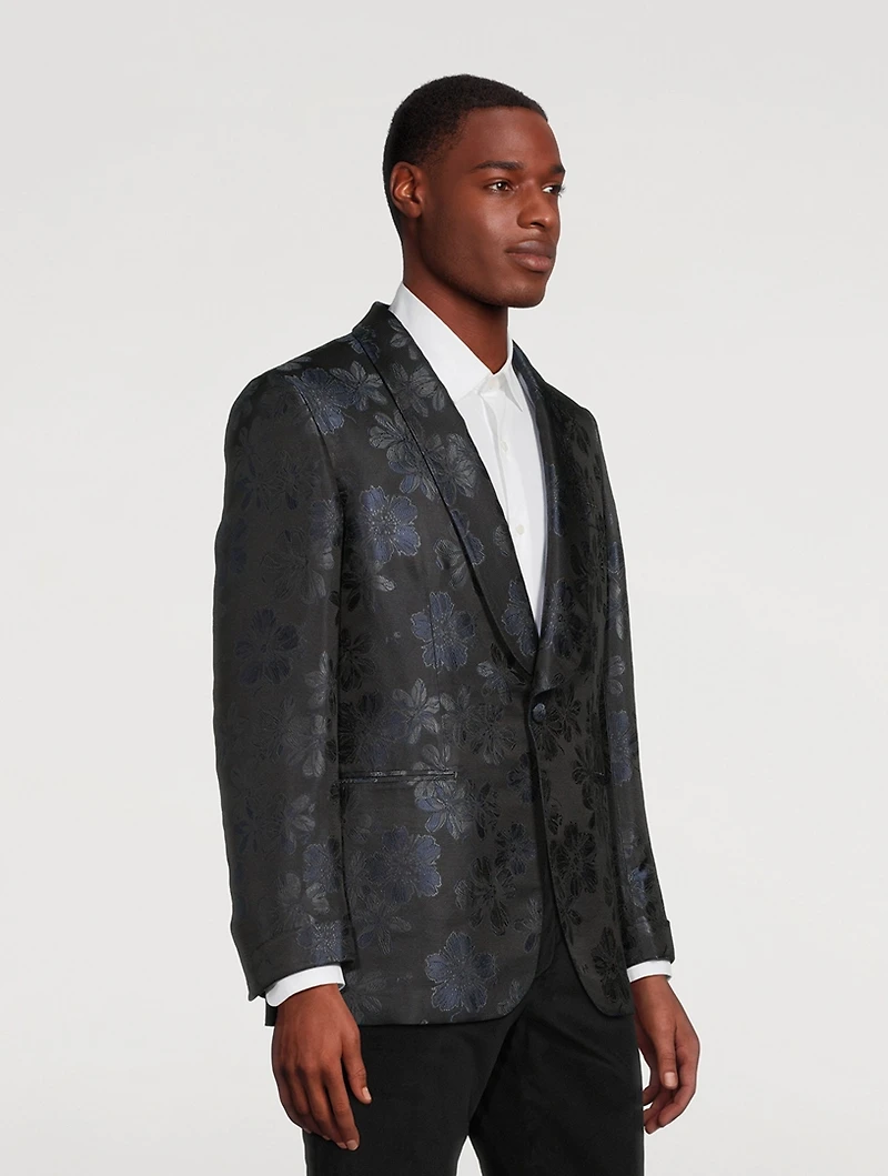 Silk Dinner Jacket Paisley Print