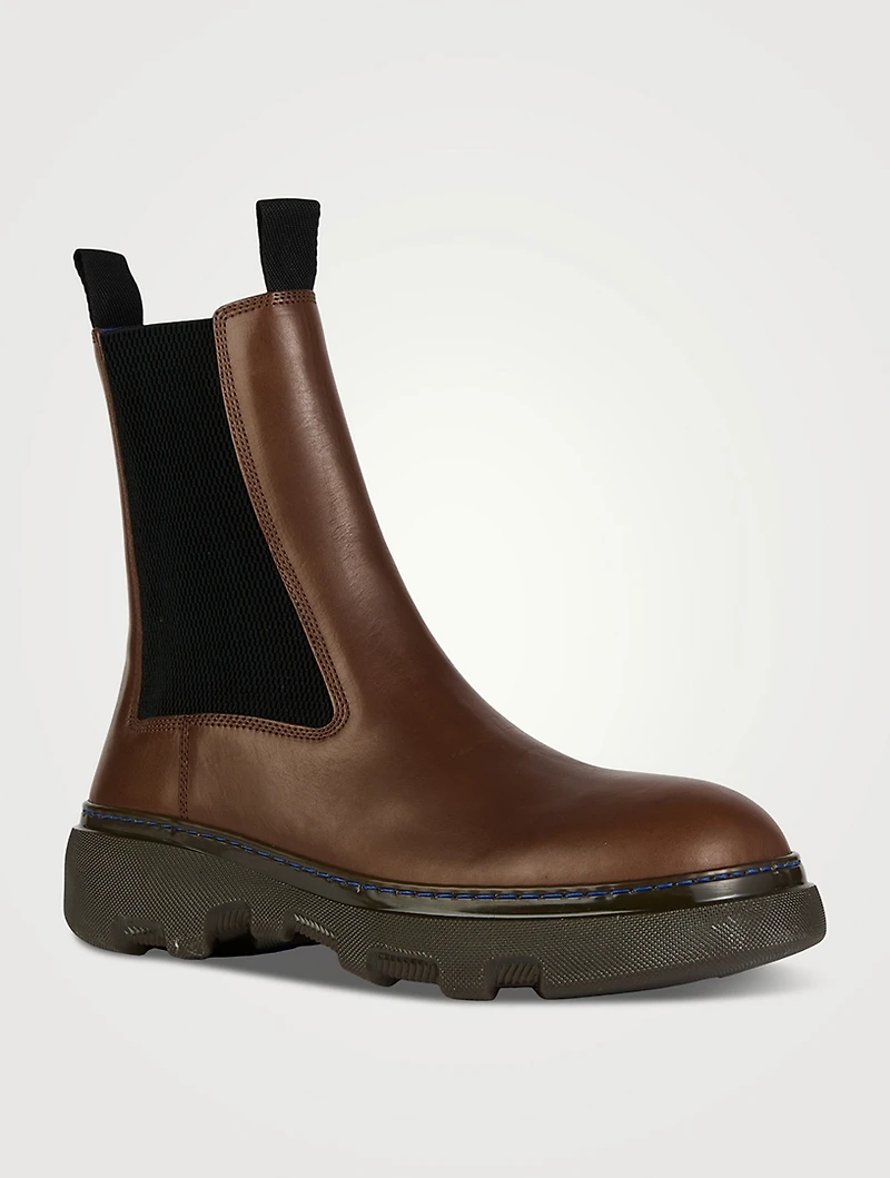 Leather Creeper Chelsea Boots