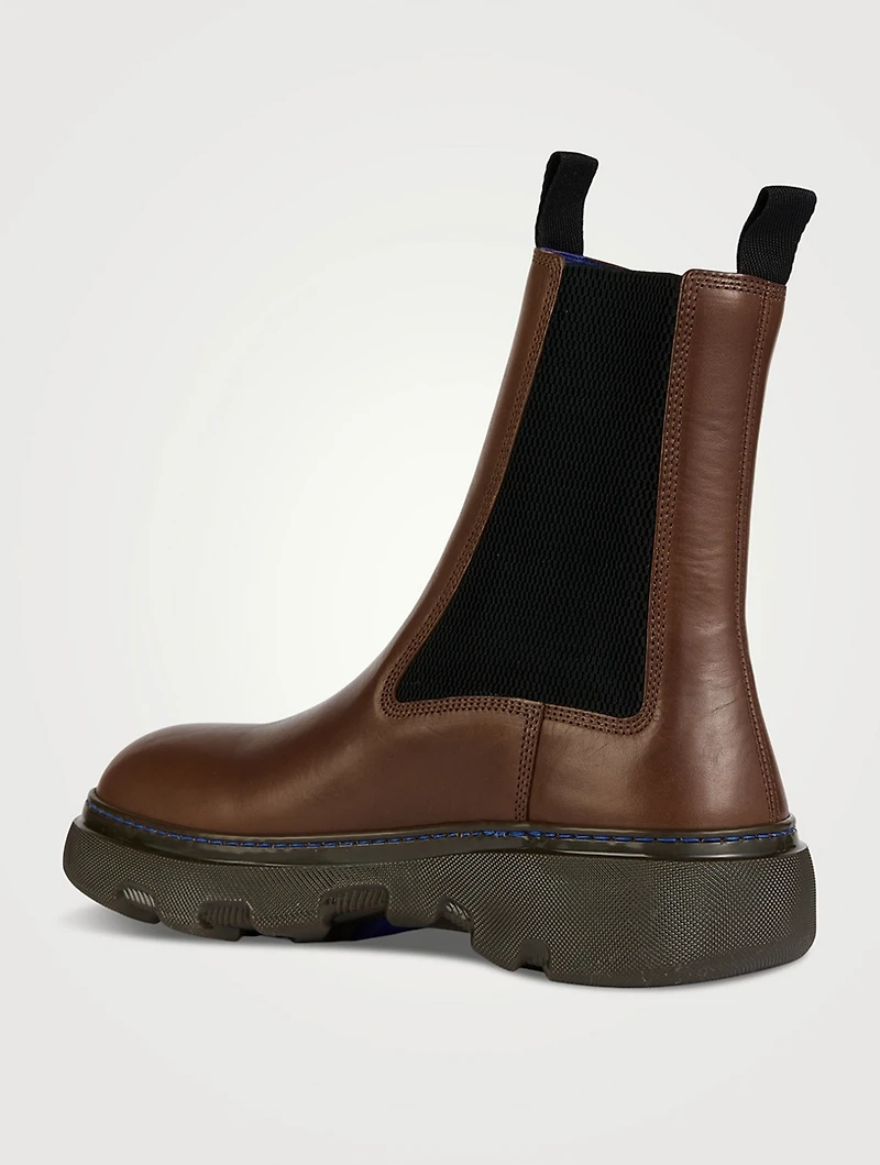 Leather Creeper Chelsea Boots