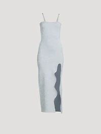 Heather Sequins Print Maxi Tank Dress