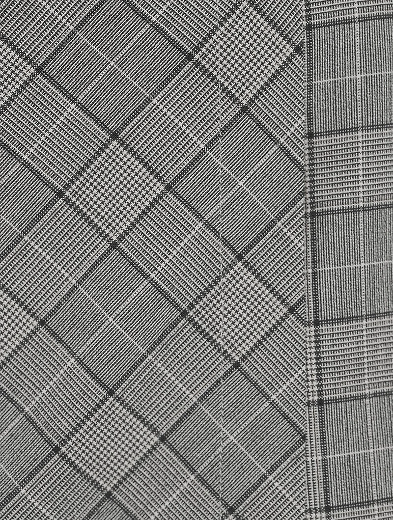 Wrap Mini Skirt Check Mix Print