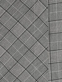 Wrap Mini Skirt Check Mix Print