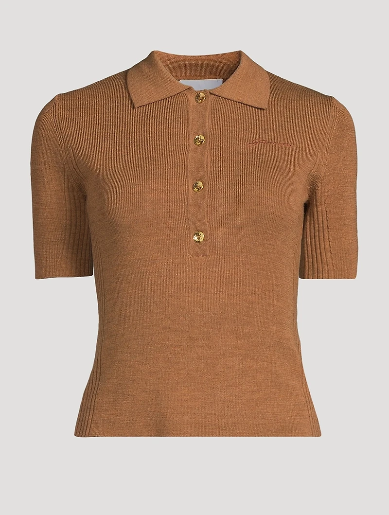 Merino Wool Polo Shirt