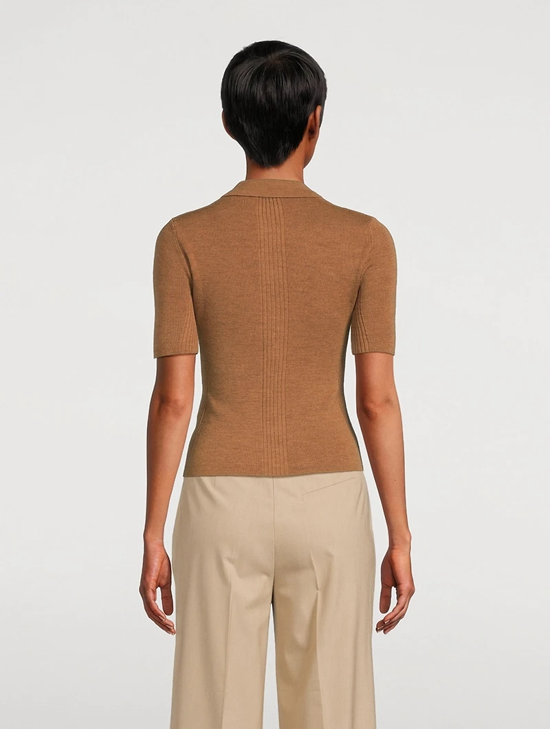 Merino Wool Polo Shirt