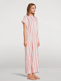 Arezzo Organic Linen And Cotton Long Dress