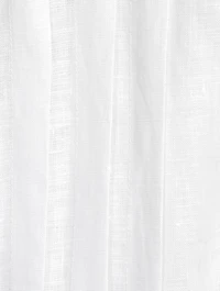 Lucca Organic Linen Pleat Front Long Dress