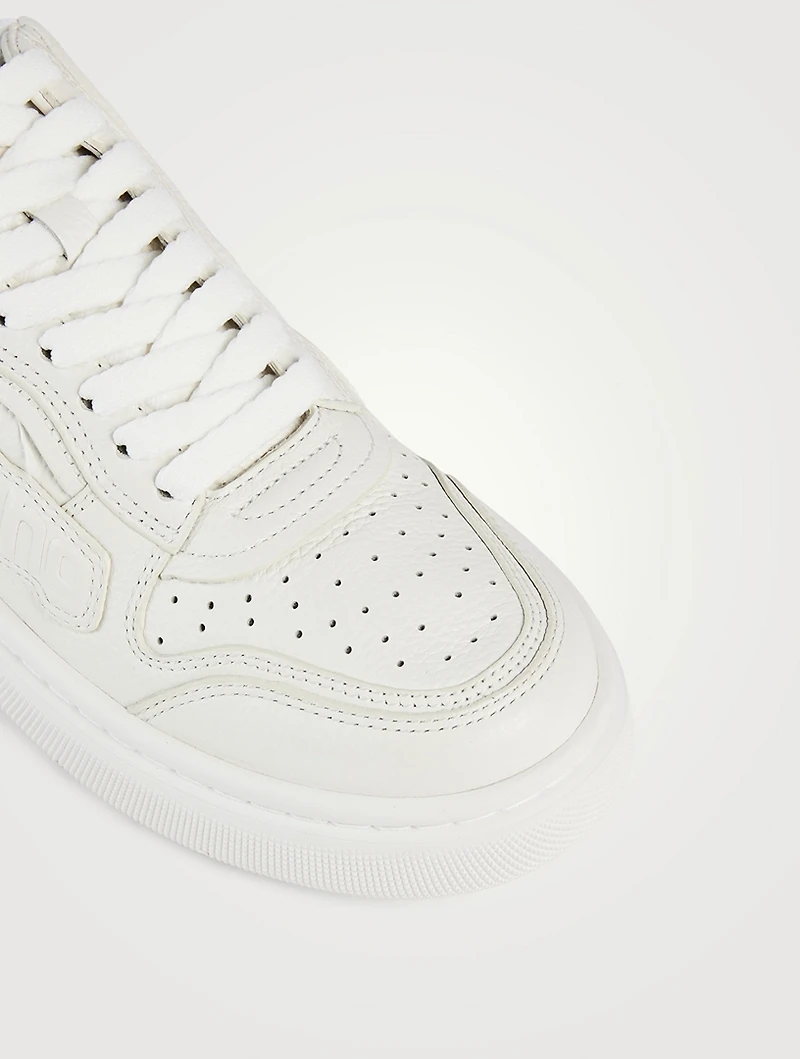 Puff Pebble Leather Sneakers
