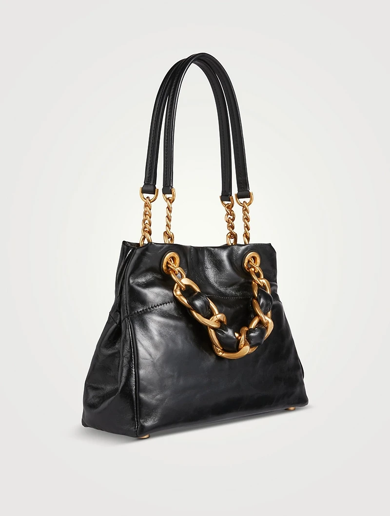 Small 1945 Leather Tote Bag