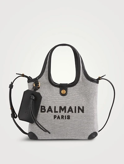Mini B-Army Canvas And Leather Crossbody Bag