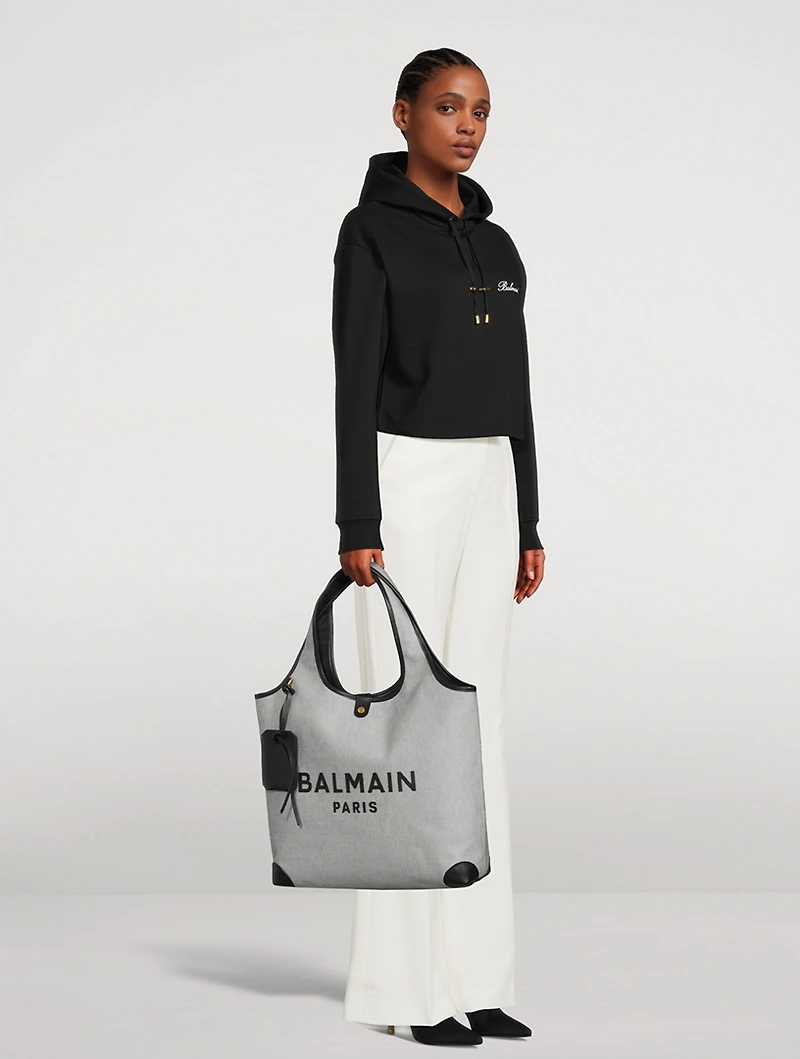 B-Army Canvas And Leather Grocery Bag