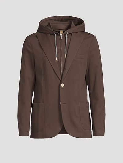 Single-Breasted Jacket With Bib