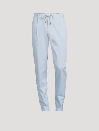 Stretch Cotton Jogger Pants
