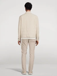 Wool-Blend Quilted Jacket