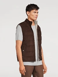 Suede Reversible Down Vest