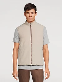 Suede Reversible Down Vest