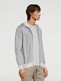 Wool And Silk Zip Hoodie