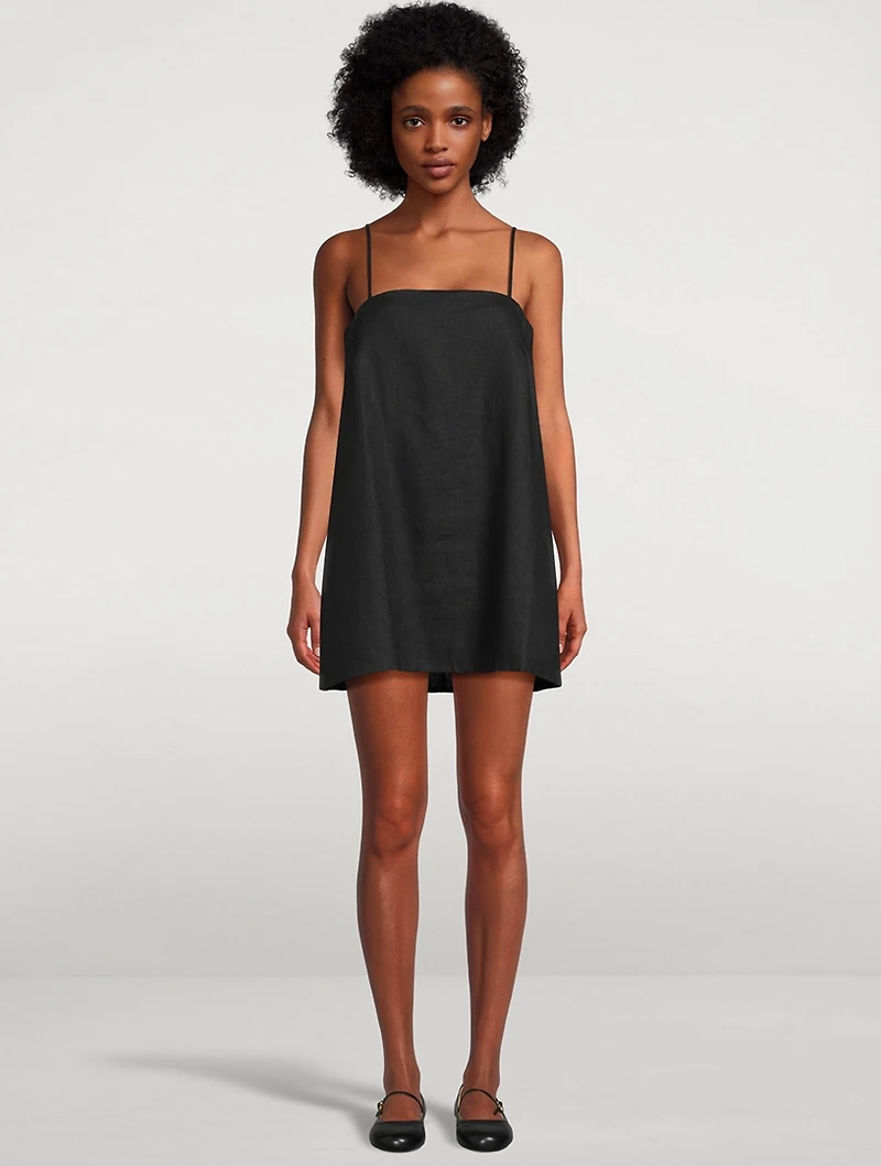 Maggie Linen Mini Dress