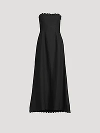 Zayla Strapless Linen Dress