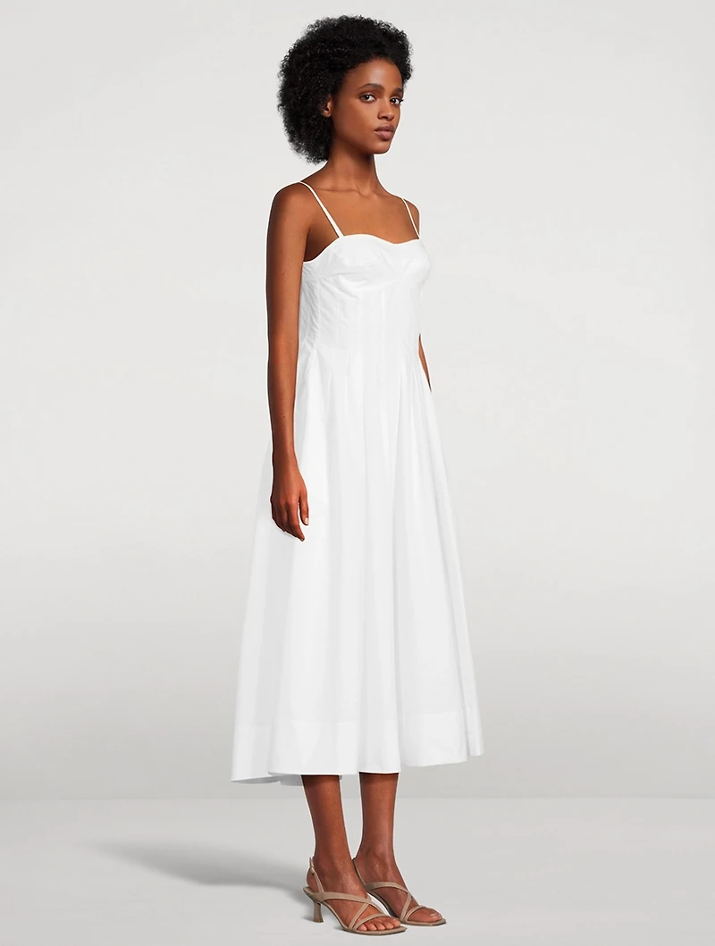 Kittiya Poplin Midi Dress