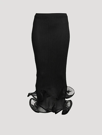 Kelso Plissé Pencil Skirt